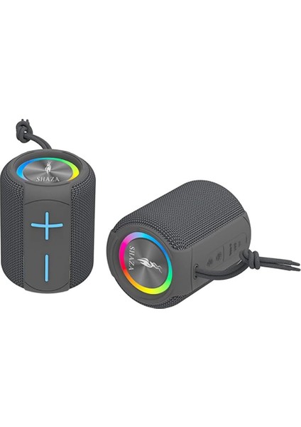 Taşınabilir Bluetooth Hoparlör Ipx6 Suya Dayanıklı - 6W Ses Çıkışı Gri
