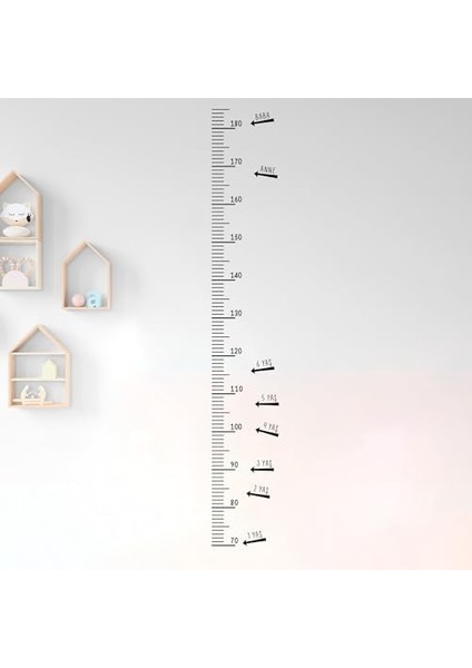 Ölçer Duvar Cetveli - Kendinden Yapışkanlı Şeffaf Etiket - Mezura - Çocuk ve Yetişkinler Için, Minimalist Dekoratif Dayanıklı, Ev ve Kreş Kullanımına Uygun - Yaş Etiketi ve Isimlik Dahil fiyatları