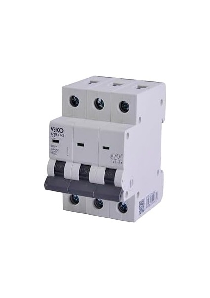 4VTB-3C10 Otomatik Sigorta 4,5ka C Tipi 3 Kutup 10A modelleri