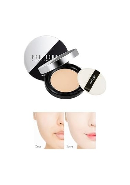 Mıssha Pürüzsüz Görünüm Sağlayan Kompakt Pudra Pro-Touch Powder Pact SPF25 No.23