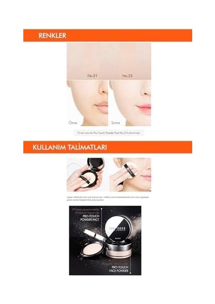 Mıssha Pürüzsüz Görünüm Sağlayan Kompakt Pudra Pro-Touch Powder Pact SPF25 No.23 fiyatları