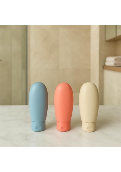 Vios Store Travel Boy 60 ml Seyahat Tipi Şampuan Şişesi Seti – Sızdırmaz, Yeniden Doldurulabilir Silikon Kap – Tsa Uyumlu fiyatları