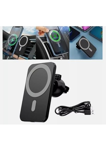 Sna Araç Içi Telefon Tutucu Manyetik Mıknatıslı Hızlı Şarj Cihazı 15W Yeni Nesil Kablosuz Araç Aksesuarı Iphone Uyumlu fiyatları
