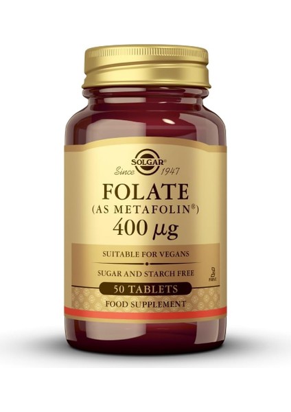 Solgar Folate 400 Μg (As Metafolin) 1 Paket(1 x 1 Stück) fiyatları