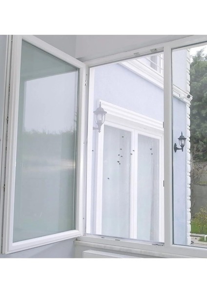 Luas Pencere Sinekliği, Tek Kanat Beyaz Tül Sineklik, Sivrisinek Ağı, Sinek Böcek Tutucu, Aparatlı Cam Sinek Teli, Montaj 75 cm