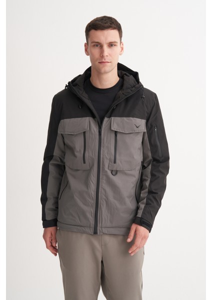 Caz 13270 Kapşonlu Su Itici Özellik Erkek Mont