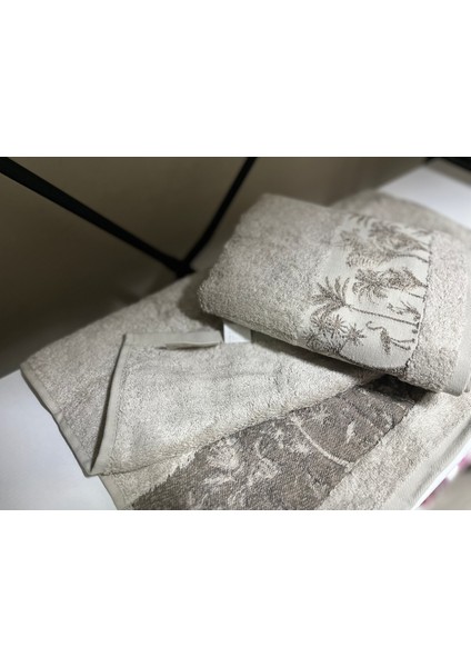 Bambu Palmiye Desenli El Yüz Havlusu fiyatları