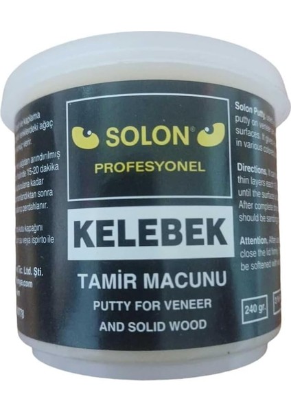 Çok Amaçlı Ahşap Masa Sehpa Çizik Çok Amaçlı Tamir Dolgu Macunu Kelebek 240 gr