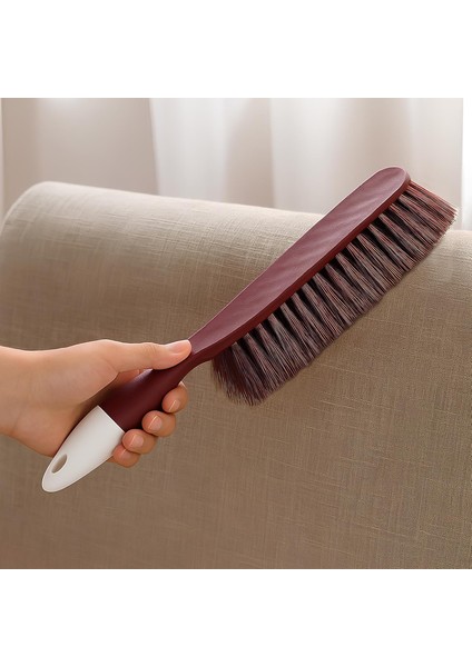 Saplı Tüy ve Toz Alma Fırçası – Bordo -Ergonomik, Pratik, Tekrar Kullanılabilir Temizlik Fırçası Ev Ofis ve Araç Kullanımı Için Uygun