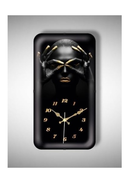 Exculisive Afrika Temalı Duvar Saati Cam Sessiz Akar modelleri