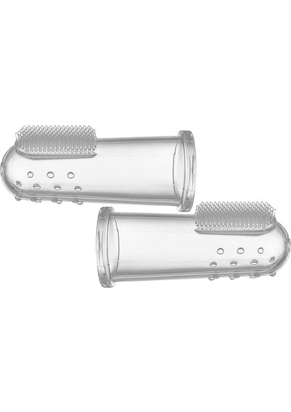 Kyrotech 2'li Silikon Parmak Diş Fırçası – Şeffaf Evcil Hayvan Diş Hijyen Fırçası, Köpek ve Kedi Ağız Bakımı Için, Küçük, Orta ve Büyük Irklar Için Uygun