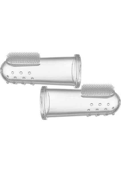 Kyrotech 2'li Silikon Parmak Diş Fırçası – Şeffaf Evcil Hayvan Diş Hijyen Fırçası, Köpek ve Kedi Ağız Bakımı Için, Küçük, Orta ve Büyük Irklar Için Uygun modelleri