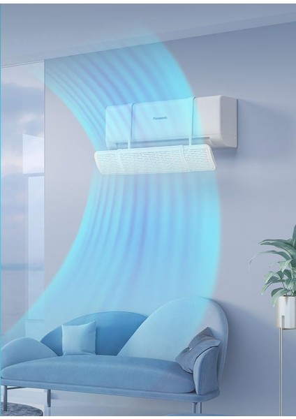 Co Ayarlanabilir Split Tipi Klima Hava Yönlendirici Klima Siperliği Klima Çarpması Için Aparat Ayarlanabilir Klima Deflektörü