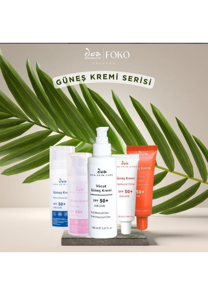 Doa Skin Care Tone-Up Güneş Kremi SPF50+ (60ML), Cilt Tonu Eşitleyici & Kızarıklık Giderici