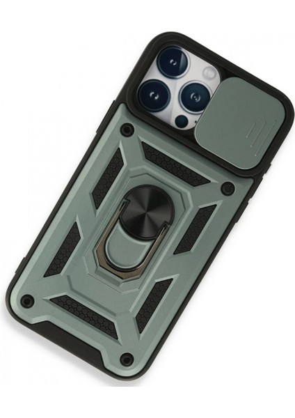 Ieg iPhone 15 Pro Max Kılıf Pars Lens Yüzüklü Silikon - Yeşil fiyatları