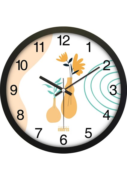 30 cm Gerçek Cam Sessiz Mekanizma Duvar Saati