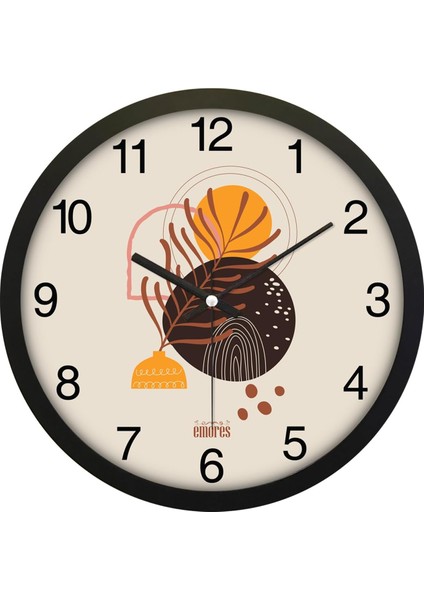 30 cm Gerçek Cam Sessiz Mekanizma Duvar Saati