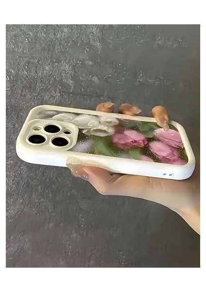 13 ve 13 Pro Yağlıboya Çiçek Desenli Telefon Kılıfı – Şık ve Dayanıklı Tasarım (13 Petals) modelleri
