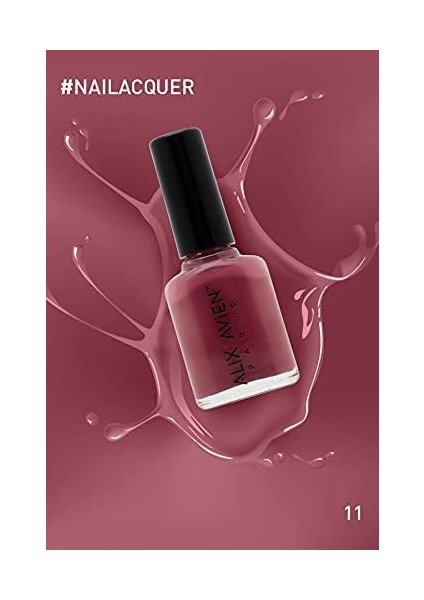 Gül Kurusu Oje 11 - Yüksek Pigmentli Uzun Süreli Kalıcılık Hızlı Kuruma - Nail Lacquer 11 modelleri