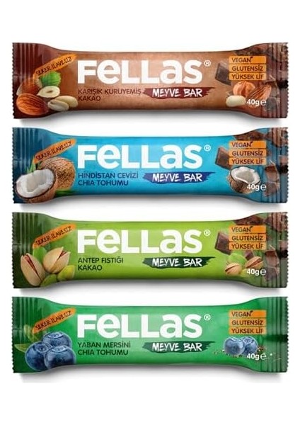 Fellas Meyve Bar, Karma Kutu (4 Çeşit), 12 Adet modelleri