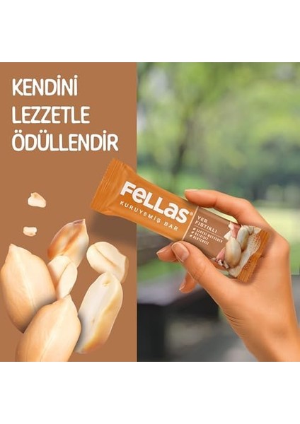 Fellas Yer Fıstıklı Kuruyemiş Bar 30 gr x 12 Adet fiyatları