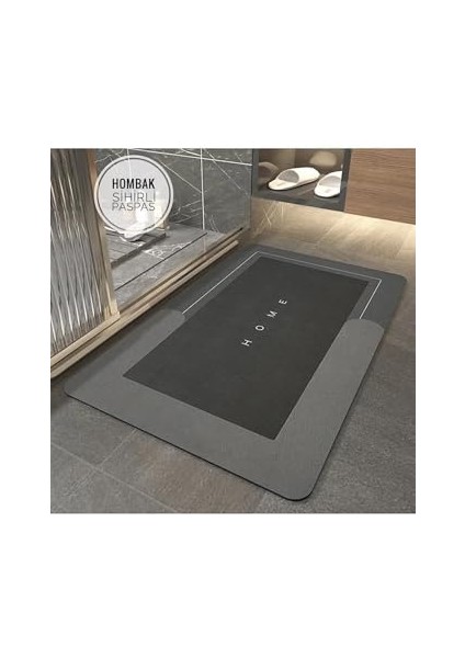 Sihirli Su Emici Paspası Kaymaz Tabanlı Abdest Paspası 3 mm 38X58 modelleri