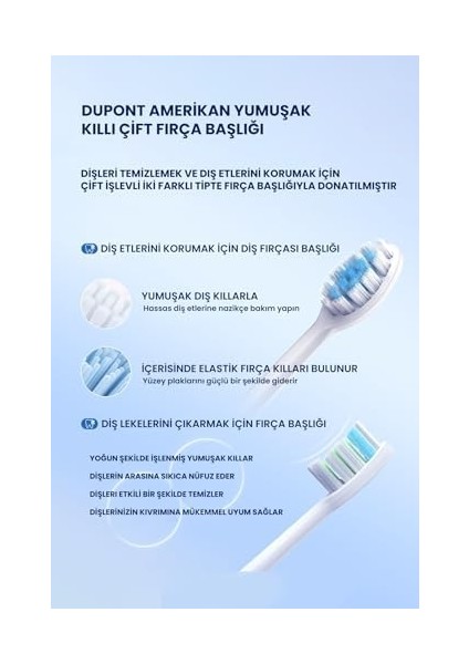 Pluzz Smart Sonic Elektrikli Şarjlı Diş Fırçası Pembe 180 Gün Şarj Süresi (Mavi) modelleri