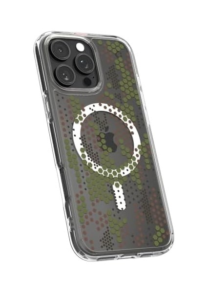 16 Pro Ince Kılıf Ultra Sararma Karşıtı Duraclear™ Hava Kanalı Teknolojisi™ Askeri Sınıf Koruma Magfit Camo Tasarım Kapak - ACS08140 fiyatları