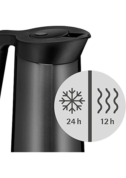 Kineo Çelik Siyah Termos 1 Lt modelleri