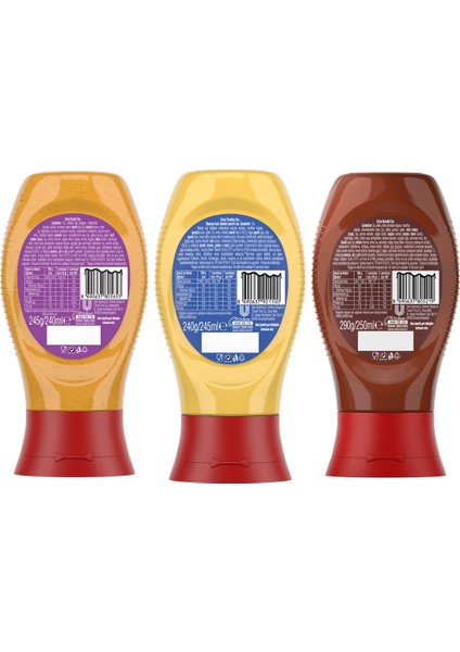 Bbq Sos 290G + Cheddar Sos 240G + Burger Sos 245G