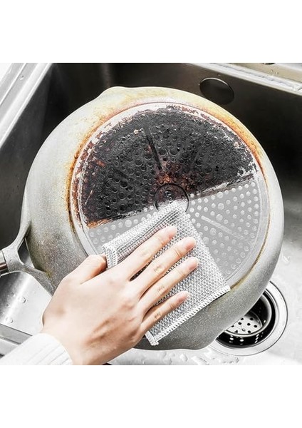 10 Adet Çizilmez Tel Bulaşık Bezi, Islak ve Kuru Için Çok Amaçlı Tel Bulaşık Yıkama Bezi, Bulaşık Için Çok Fonksiyonlu Bulaşık Bezleri, Mutfak Temizliği Için Yeniden Kullanılabilir modelleri