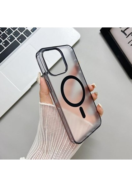 15 Kılıf Uyumlu Telefon Kılıfı - Dayanıklı Manyetik Kapak Siyah modelleri