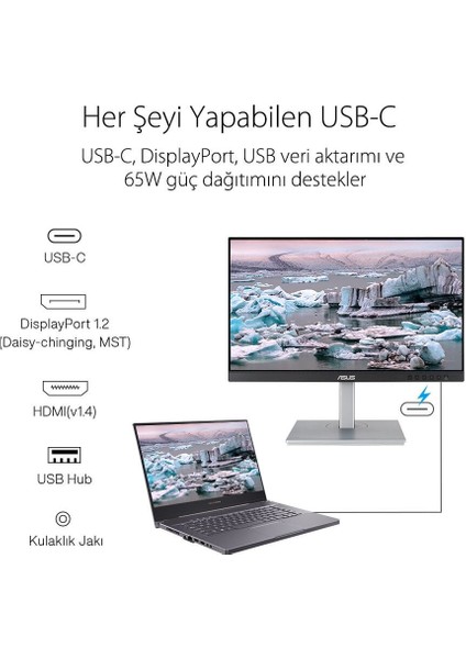 Proart PA247CV 23.6 IPS 1920X1080 5ms 75HZ Dp HDMI Usb-C mm Vesa 3yıl 709 Srgb Calman Sertıfıkalı Pıvot Daısy Chaınıng Monitör indirimleri