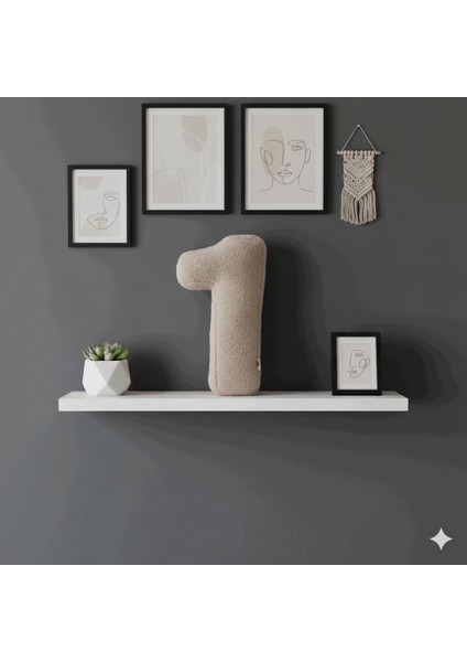 Morbido 1 Rakamı, Yastık, Kırlent, Elyaf Dolgulu, Welsoft , 40 cm indirimleri