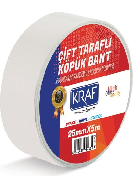 Çift Tarafli Köpük 25MMX5M 5025G