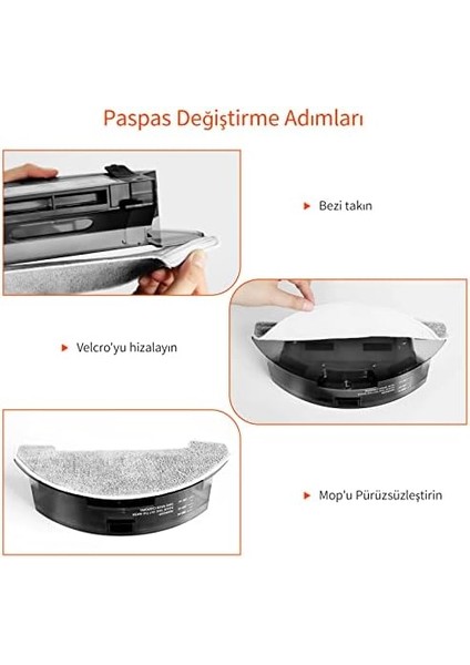 D5S Pro Mikrofiber Paspas, 3 Adet modelleri