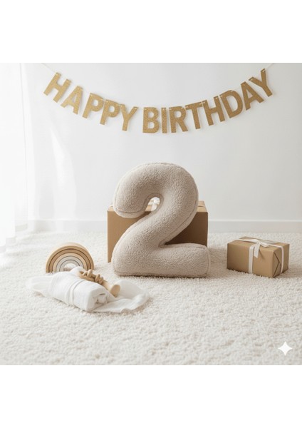 Morbido 2 Rakamı, Yastık, Kırlent, Elyaf Dolgulu, Welsoft , 40 cm fiyatları