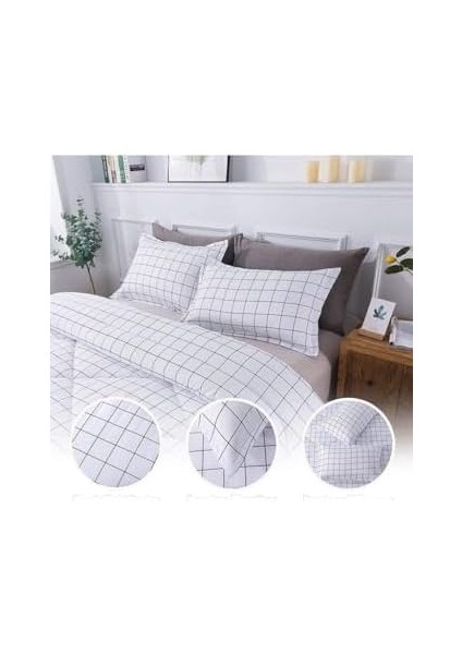 Nevresim Takımı Çift Kişilik 200X220 - Beyaz fiyatları
