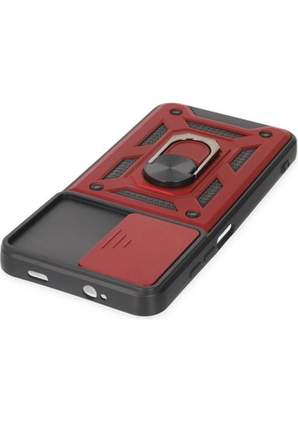 Ieg Xiaomi Redmi Note 9 4g Kılıf Pars Lens Yüzüklü Silikon - Kırmızı fırsatları