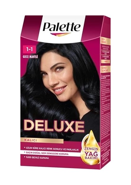 Palette Deluxe 1-1 Gece Mavisi Saç Boyası