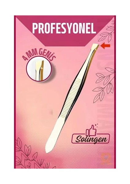 Bfs 4 mm Geniş Uçlu Cımbız Çelik Solingen Professional