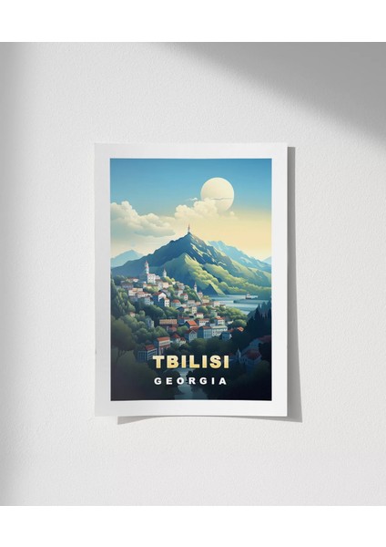 Çerçevesiz Poster Gürcistan’ın Büyüleyici Başkenti Tiflis