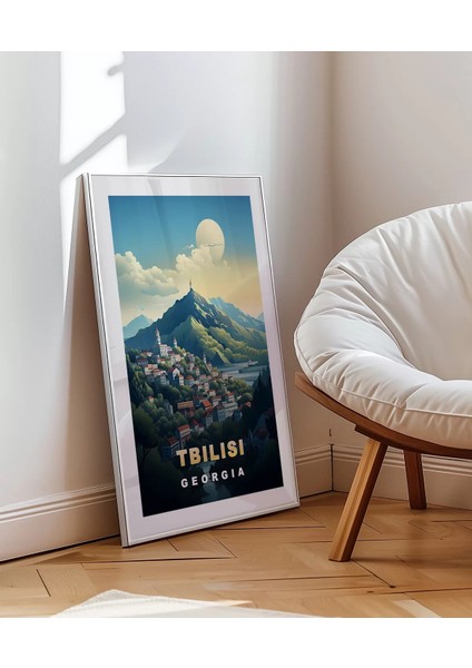 Çerçevesiz Poster Gürcistan’ın Büyüleyici Başkenti Tiflis modelleri