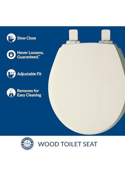 847SLOW 346 Kendall Yavaş Kapalı, Ahşap Klozet Kapağı, Asla Gevşemez, Bisküvi/, Yuvarlak modelleri