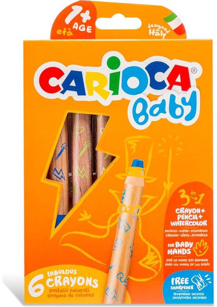 3 In 1 Bebek Ahşap Gövdeli 6'lı, Hediyeli