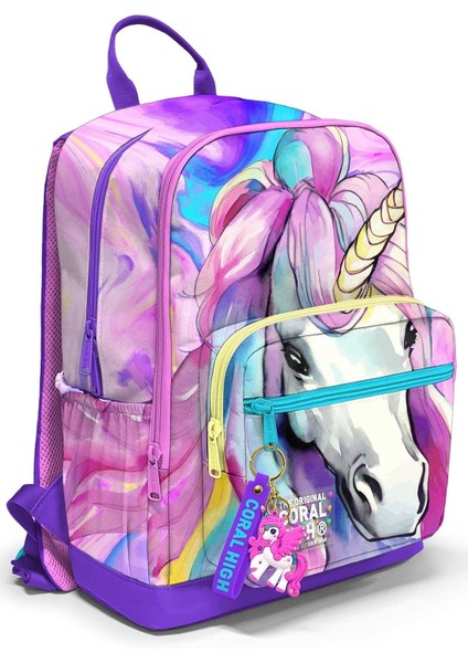 Dört Bölmeli Ortaokul Çantası - Kız Çocuk