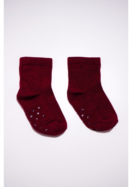 Pamuklu Kaydırmaz Taban Unisex Bebek Çorabı 2'li Set fiyatları