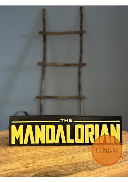 The Mandalorian Star Wars Logo Masaüstü Dekor Figür Hediyelik Koleksiyon 17 cm
