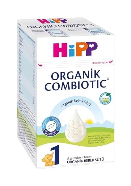 Hipp 1 Organik Combiotic Bebek Sütü 600 gr