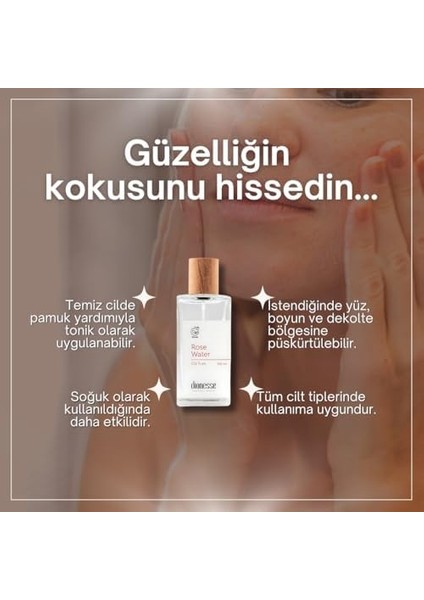 Dionesse Saf Gül Suyu 100 ml - 100% Doğal Yüz Toniği, Gül Suyu ile Gözenek Sıkılaştırıcı ve Nemlendirici Bakım modelleri
